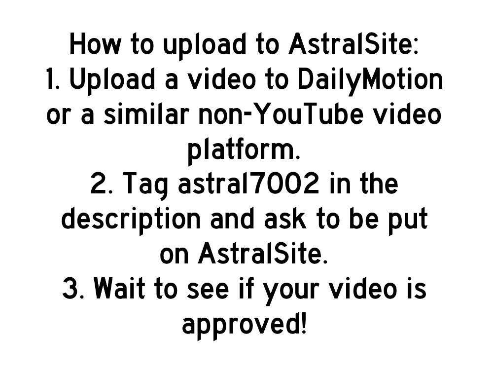 How to upload to AstralSite